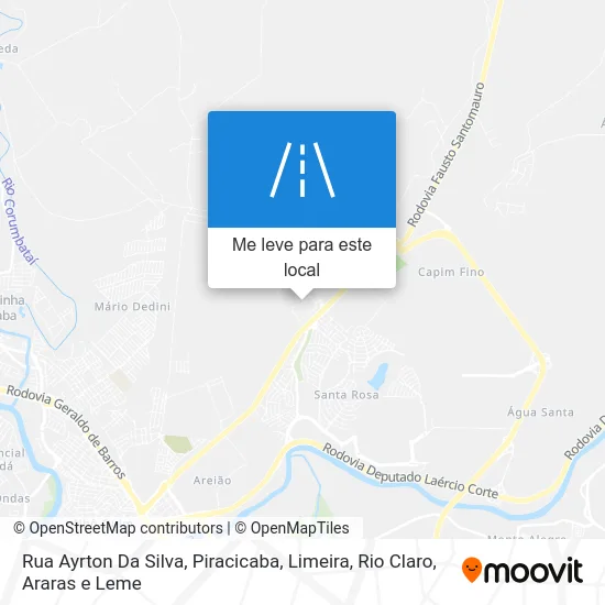Rua Ayrton Da Silva mapa