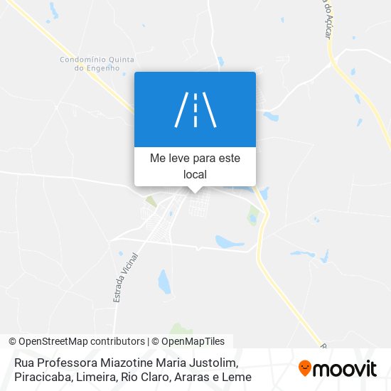 Rua Professora Miazotine Maria Justolim mapa