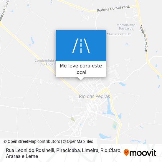 Rua Leonildo Rosinelli mapa