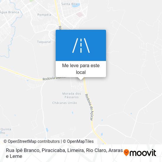 Rua Ipê Branco mapa