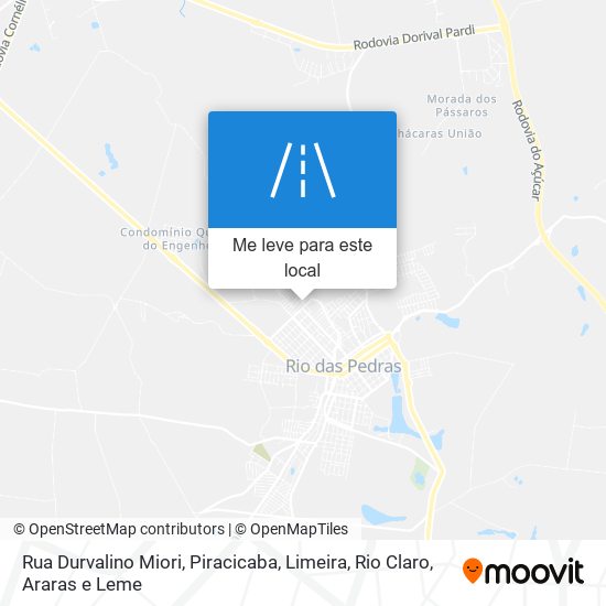 Rua Durvalino Miori mapa