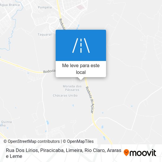 Rua Dos Lírios mapa
