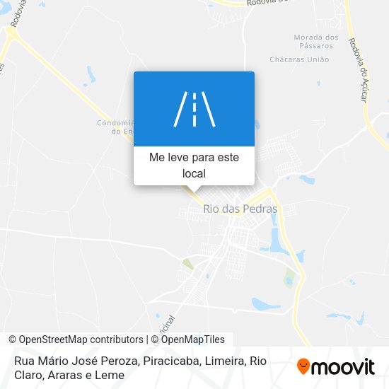 Rua Mário José Peroza mapa