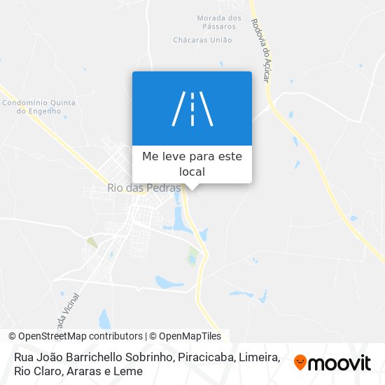 Rua João Barrichello Sobrinho mapa
