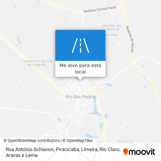 Rua Antônio Schiavon mapa