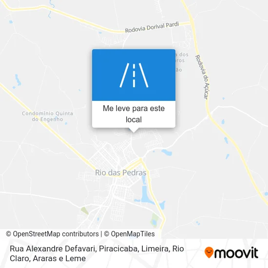 Rua Alexandre Defavari mapa
