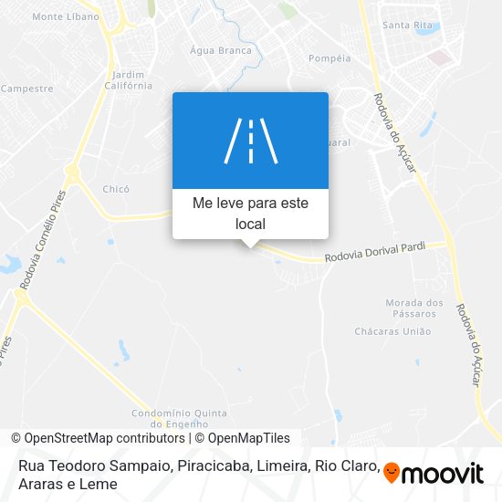 Rua Teodoro Sampaio mapa