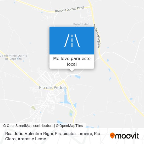 Rua João Valentim Righi mapa