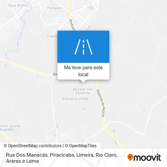 Rua Dos Manacás mapa