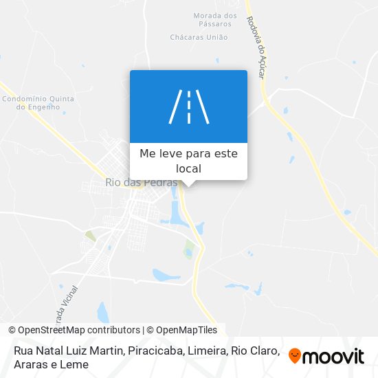 Rua Natal Luiz Martin mapa