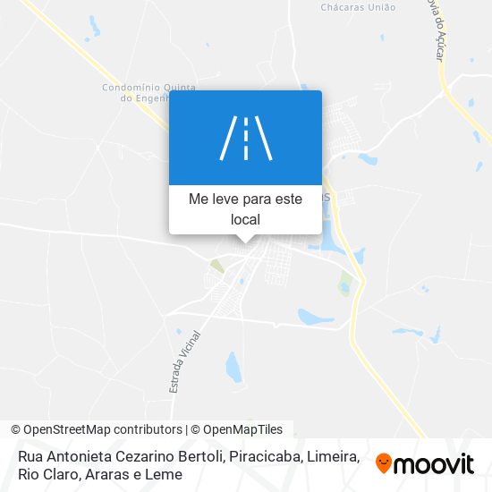 Rua Antonieta Cezarino Bertoli mapa