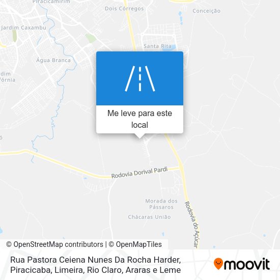 Rua Pastora Ceiena Nunes Da Rocha Harder mapa