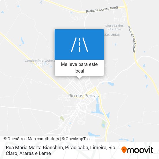 Rua Maria Marta Bianchim mapa