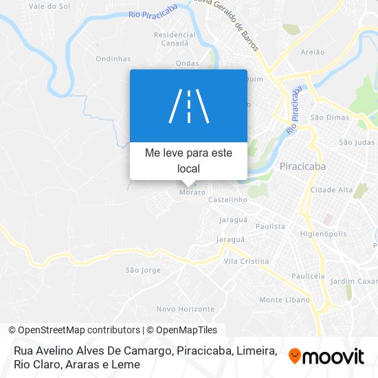 Rua Avelino Alves De Camargo mapa