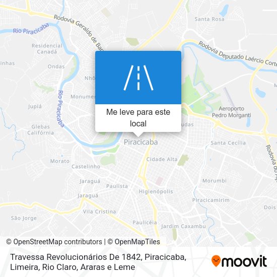 Travessa Revolucionários De 1842 mapa