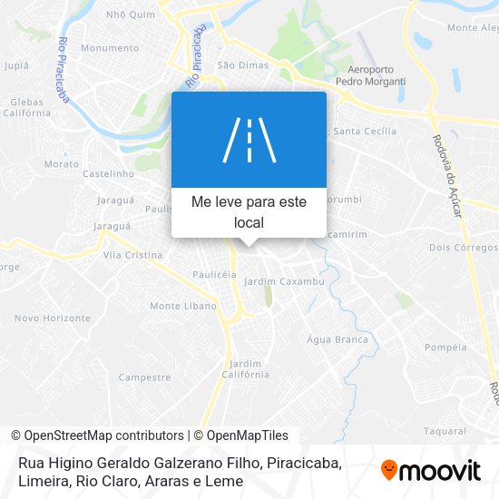 Rua Higino Geraldo Galzerano Filho mapa