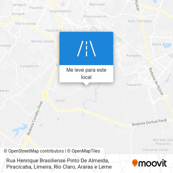 Rua Henrique Brasiliense Pinto De Almeida mapa