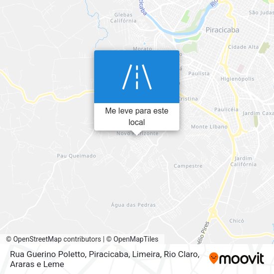 Rua Guerino Poletto mapa