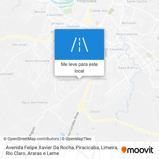 Avenida Felipe Xavier Da Rocha mapa