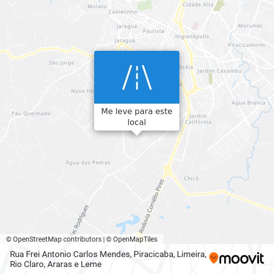 Rua Frei Antonio Carlos Mendes mapa