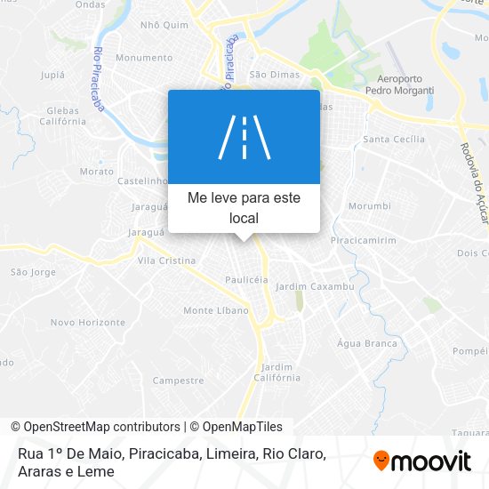 Rua 1º De Maio mapa
