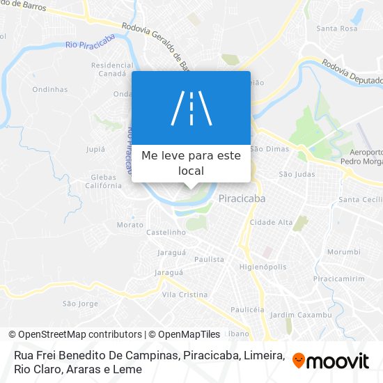 Rua Frei Benedito De Campinas mapa