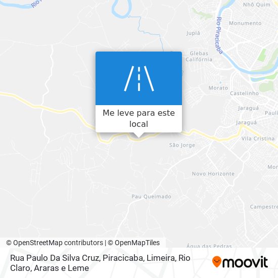 Rua Paulo Da Silva Cruz mapa