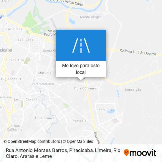 Rua Antonio Moraes Barros mapa