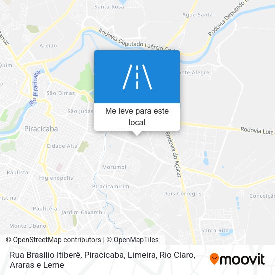 Rua Brasílio Itiberê mapa