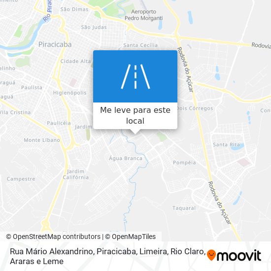 Rua Mário Alexandrino mapa