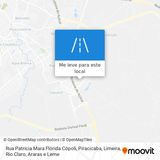 Rua Patrícia Mara Flórida Cópoli mapa
