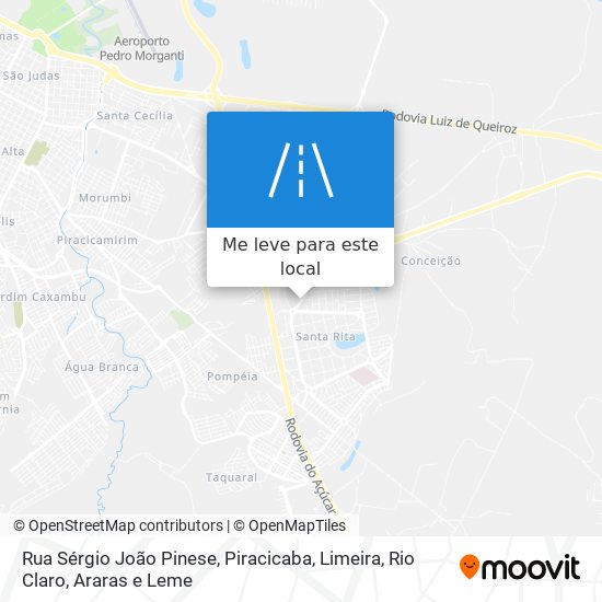 Rua Sérgio João Pinese mapa