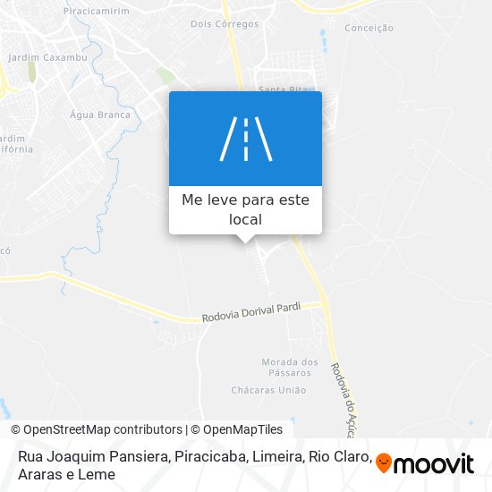 Rua Joaquim Pansiera mapa