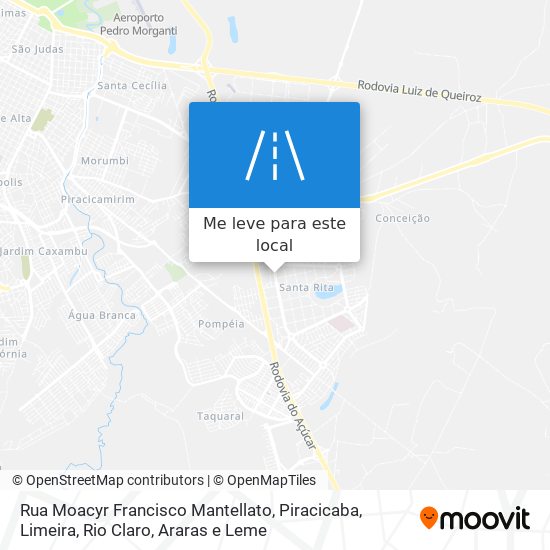 Rua Moacyr Francisco Mantellato mapa