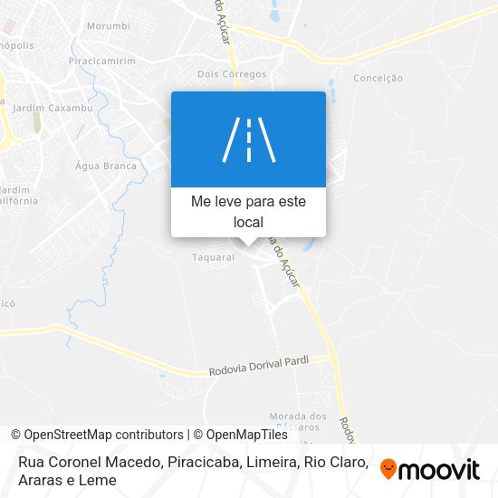 Rua Coronel Macedo mapa
