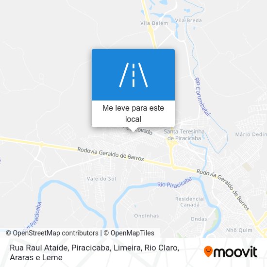 Rua Raul Ataide mapa