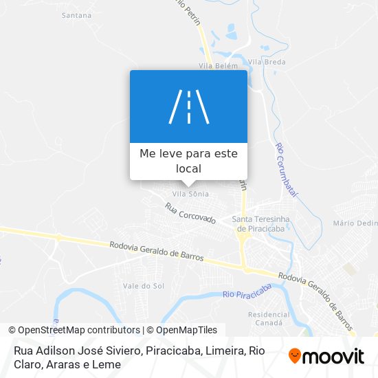 Rua Adilson José Siviero mapa