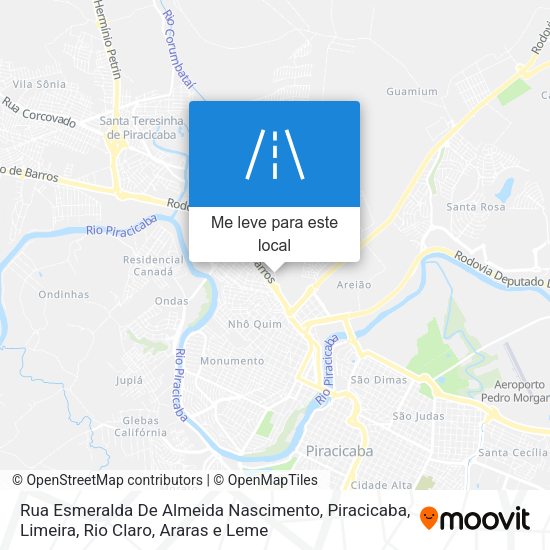 Rua Esmeralda De Almeida Nascimento mapa