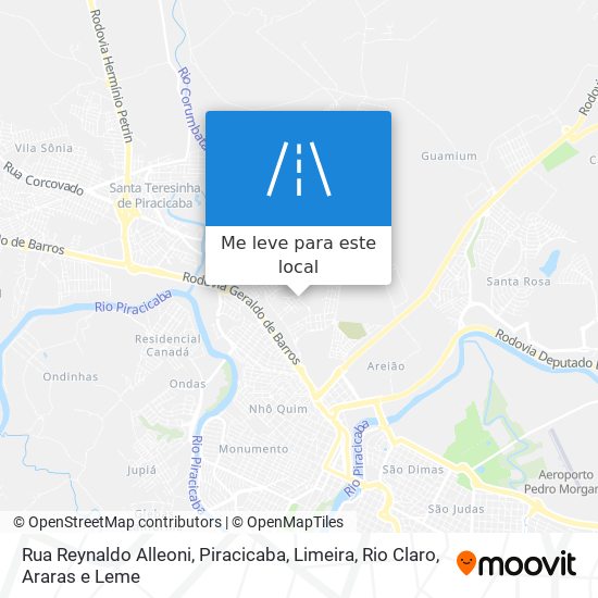 Rua Reynaldo Alleoni mapa