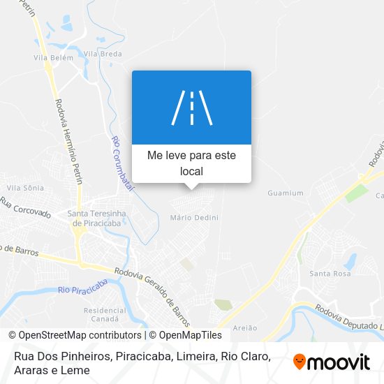 Rua Dos Pinheiros mapa