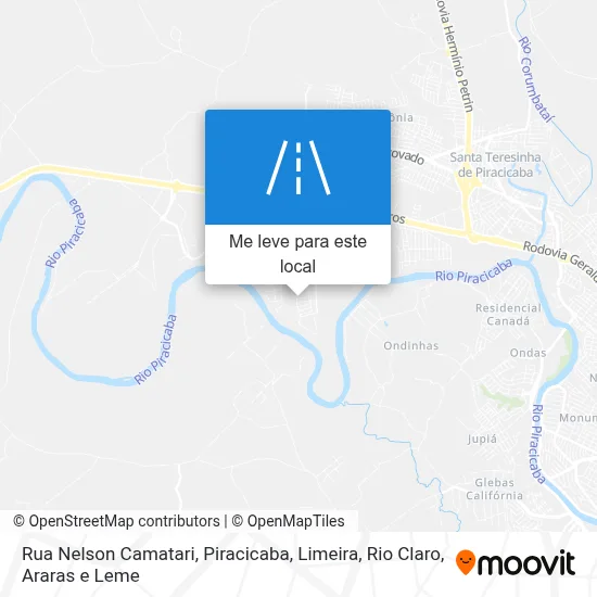 Rua Nelson Camatari mapa