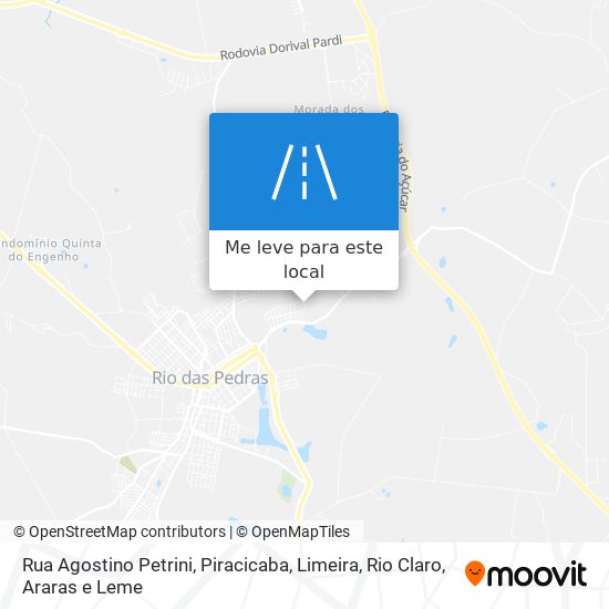 Rua Agostino Petrini mapa