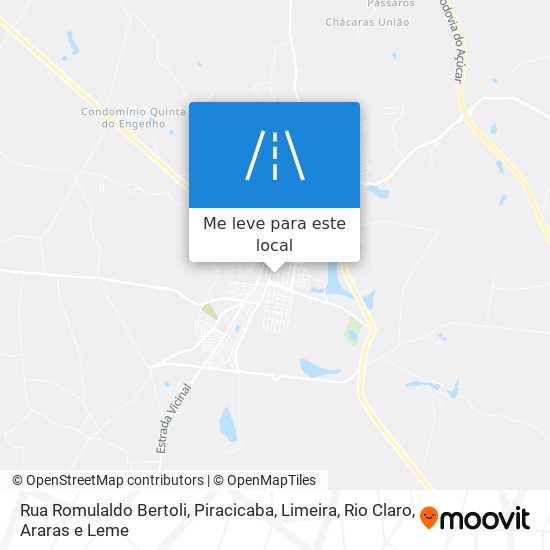 Rua Romulaldo Bertoli mapa