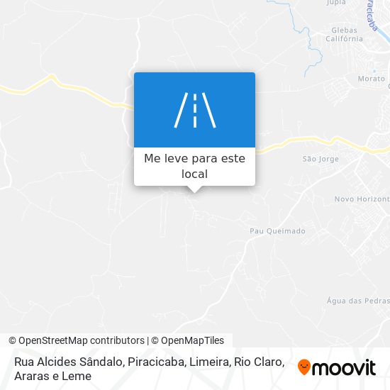 Rua Alcides Sândalo mapa