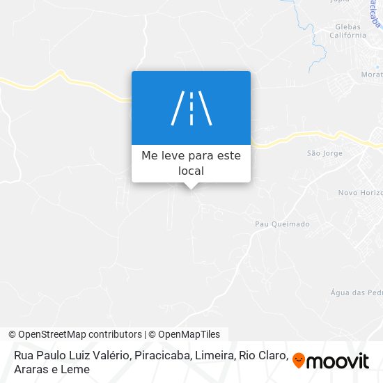 Rua Paulo Luiz Valério mapa