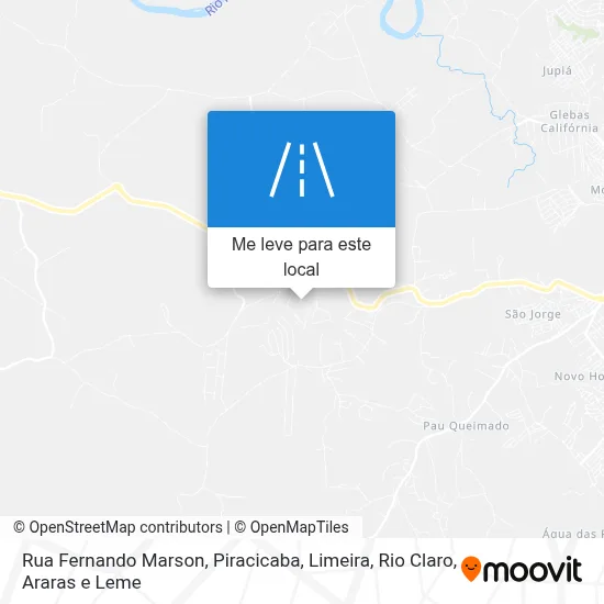 Rua Fernando Marson mapa