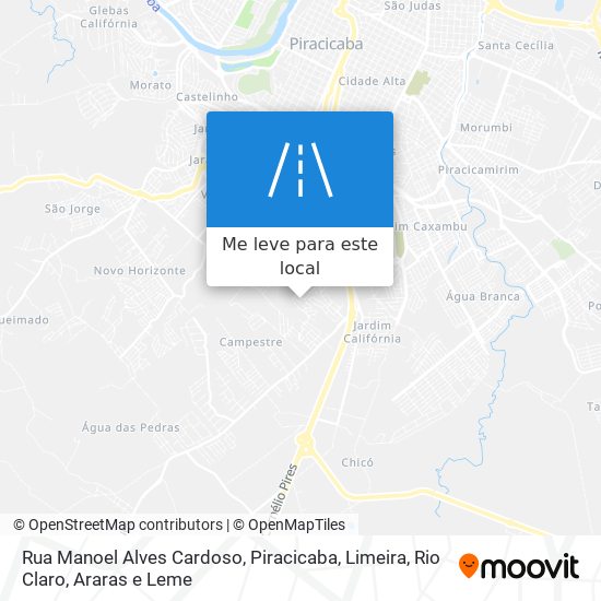 Rua Manoel Alves Cardoso mapa