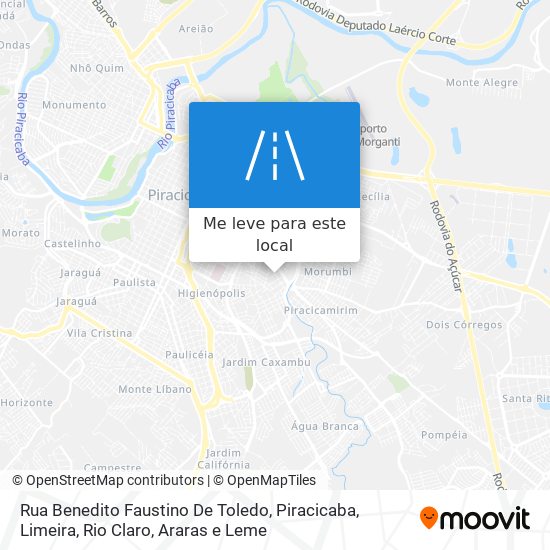 Rua Benedito Faustino De Toledo mapa