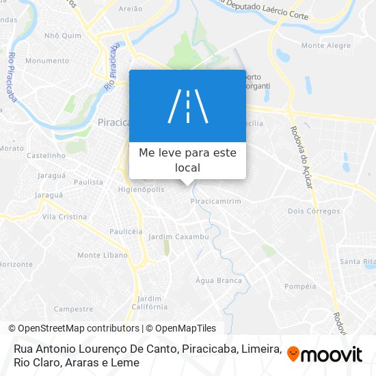 Rua Antonio Lourenço De Canto mapa