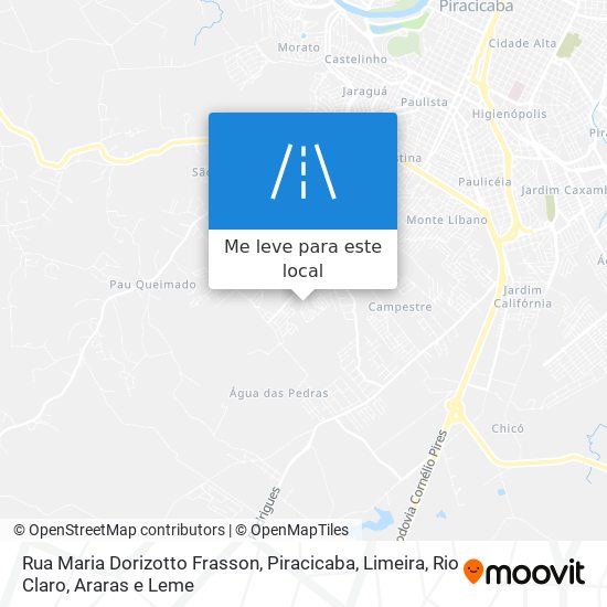 Rua Maria Dorizotto Frasson mapa